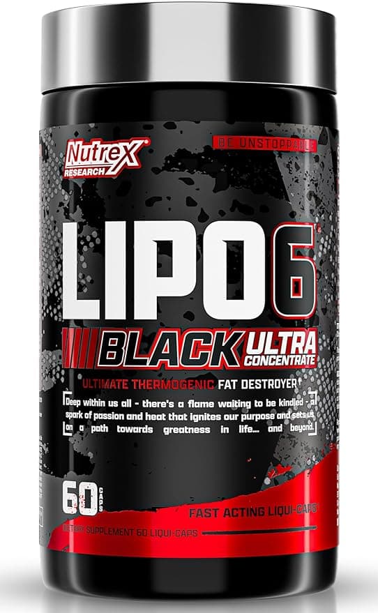 Nutrex Lipo 6 Black Ultra Concentrate for Men | 60 Count