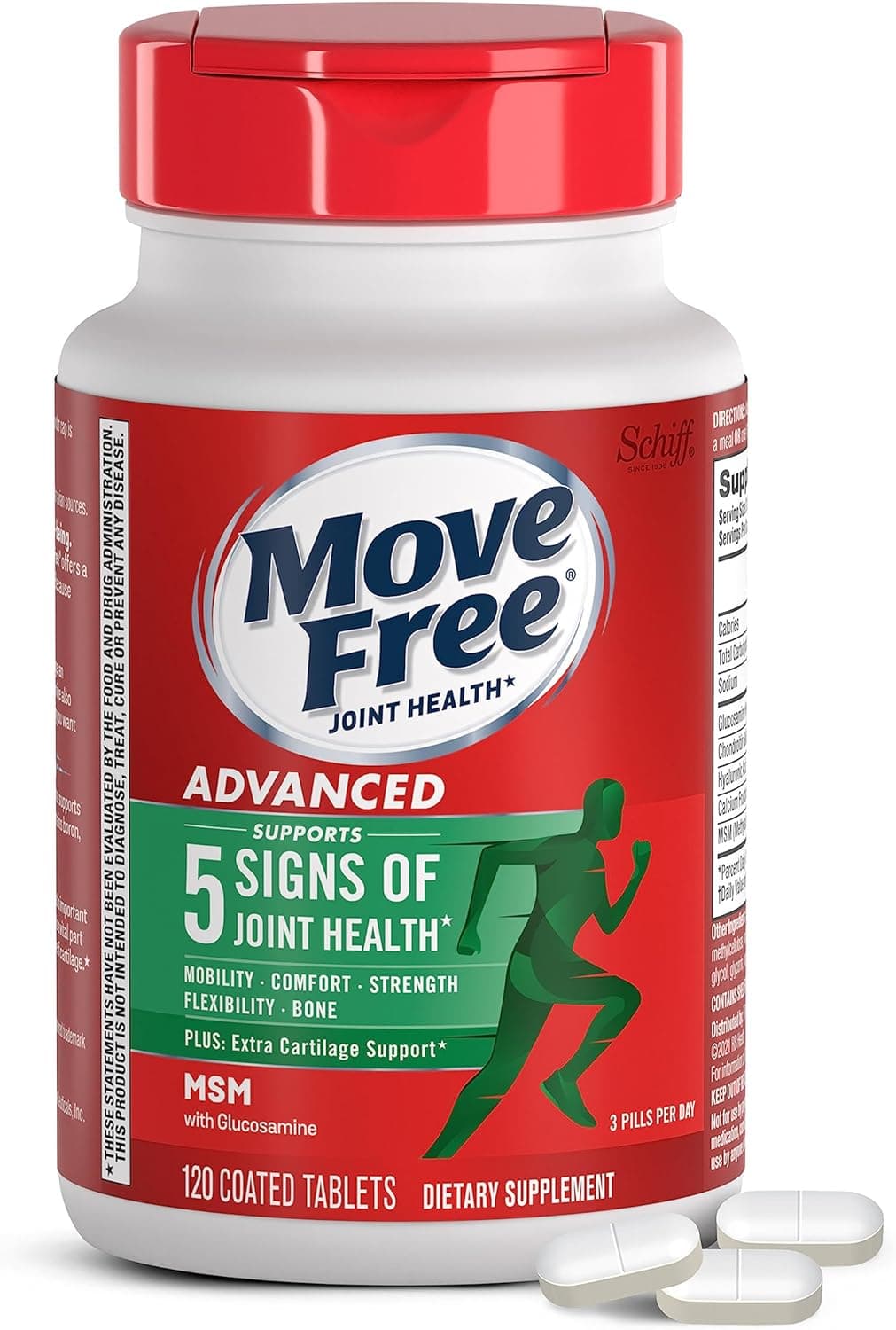 Schiff Move Free Advanced Plus MSM - 120 Tablets