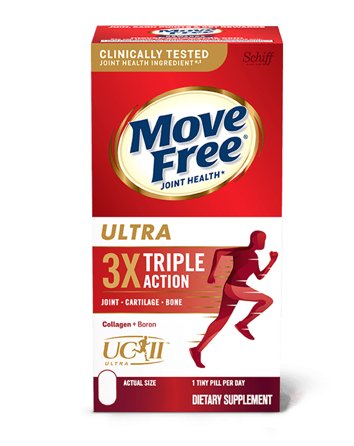 Schiff Move Free Ultra Triple Action Type II Collagen, Boron 75 Tablets