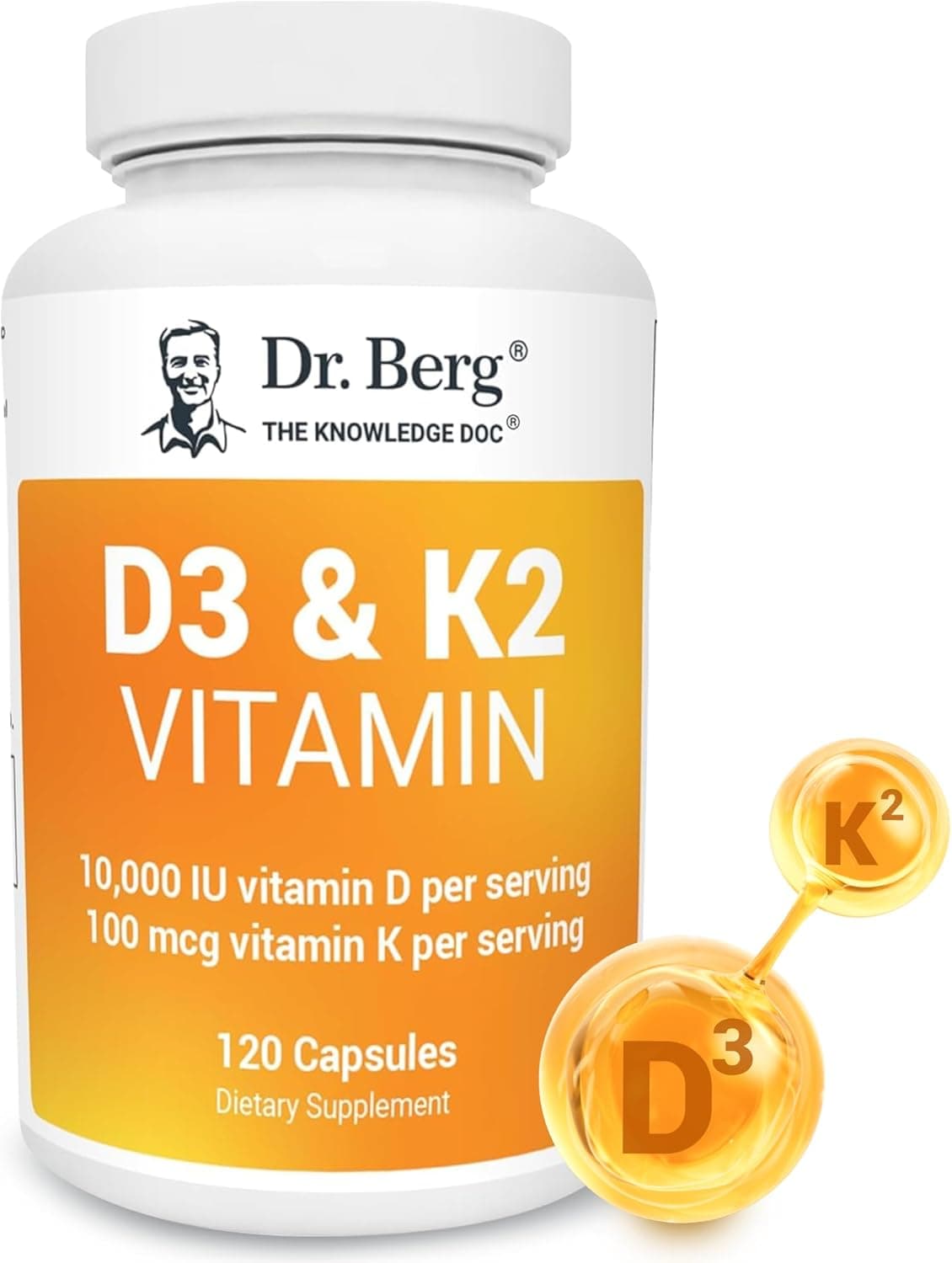 Dr Berg's Dr Berg's D3 & K2  120 Capsules