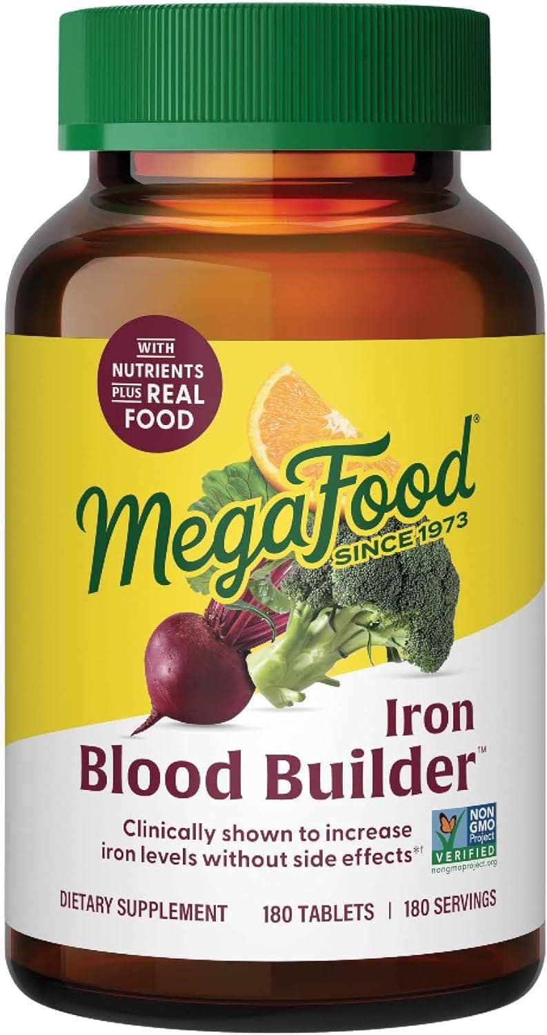 MegaFood MegaFood, Blood Builder, Iron , without Nausea or Constipation |180 Tablets