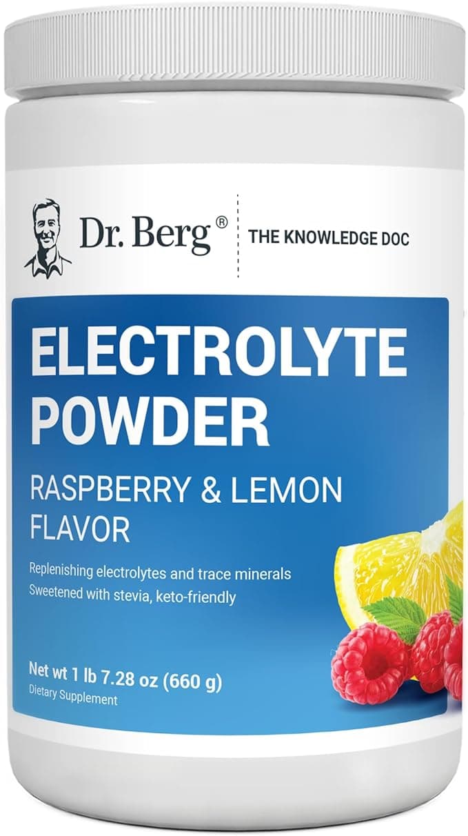 Dr Berg's Dr Berg Electrolyte Powder Raspberry & Lemon 100 Servings