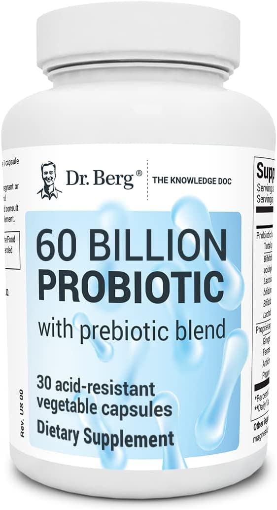 Dr Berg's Dr Berg, 60 Billion Probiotic ,30 Capsules