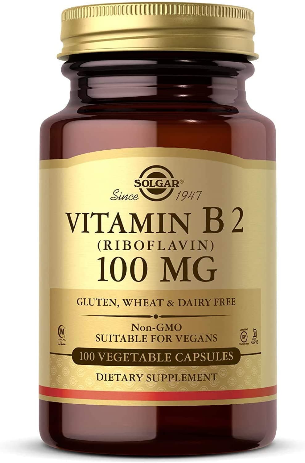 Solgar Solgar Vitamin B2 (Riboflavin) 100 mg | 100 Counts