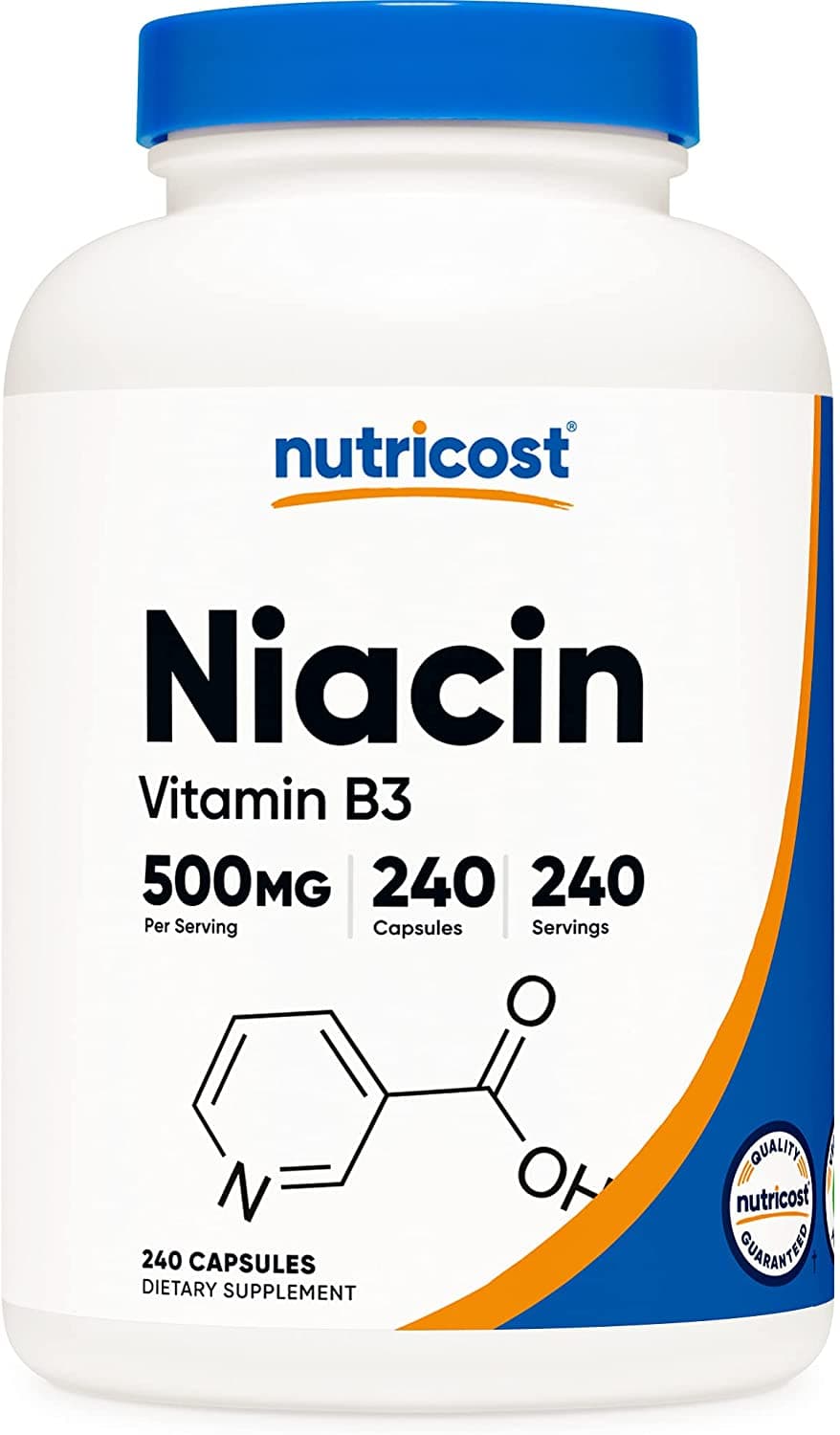 NutriCost Nutricost Niacin (Vitamin B3) 500mg, 240 Capsules