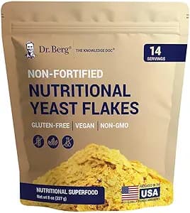 Dr Berg's Dr. Berg Premium Nutritional Yeast Flakes | Non-Fortified Natural B Vitamins | 227 gm
