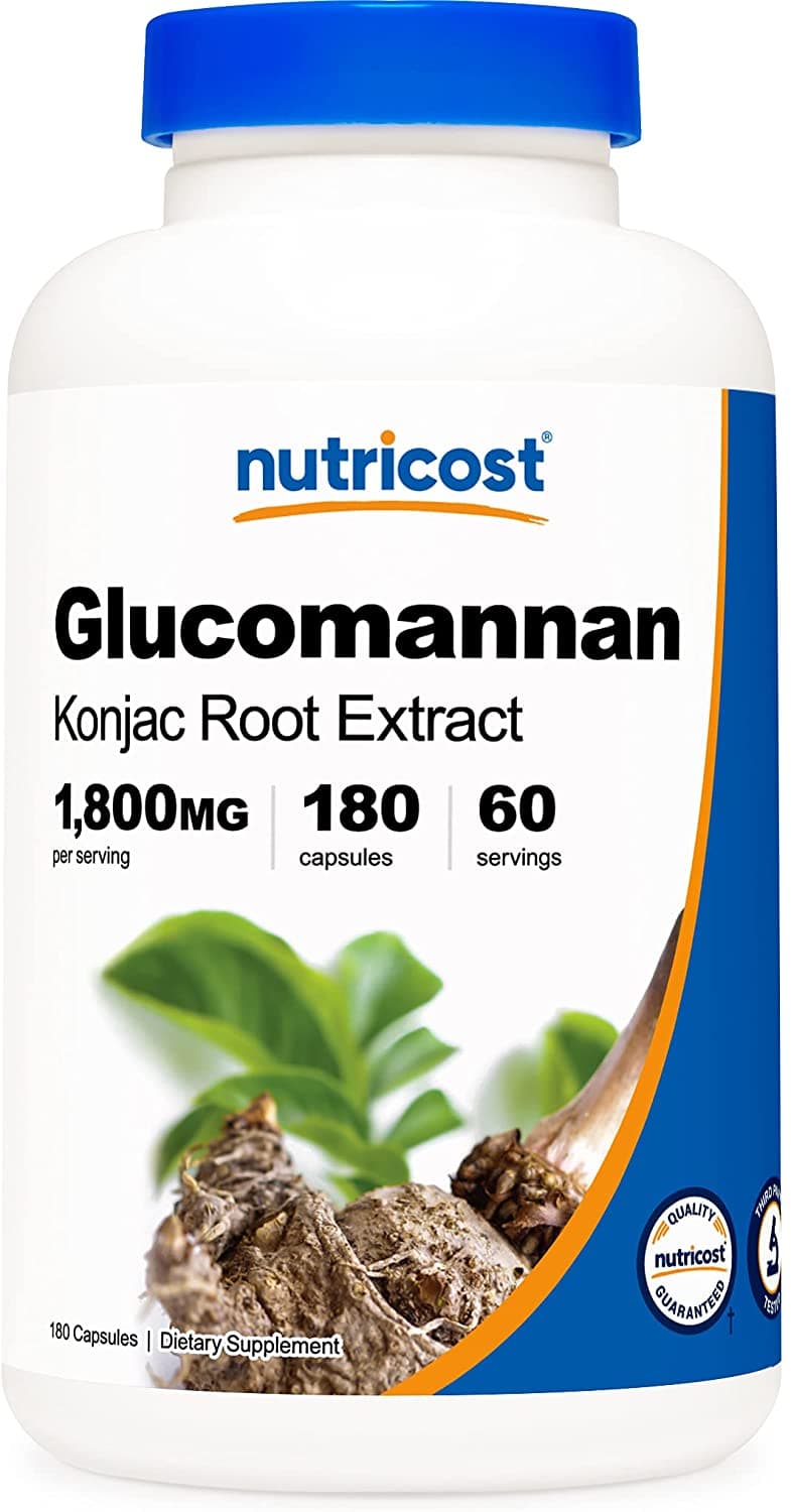 NutriCost Nutricost, Glucomannan 1800mg,180 Capsules