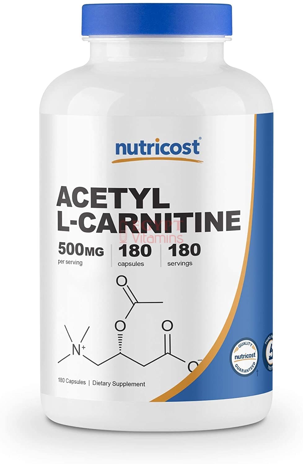 NutriCost Nutricost, Acetyl L-Carnitine 500mg, 180 Capsules