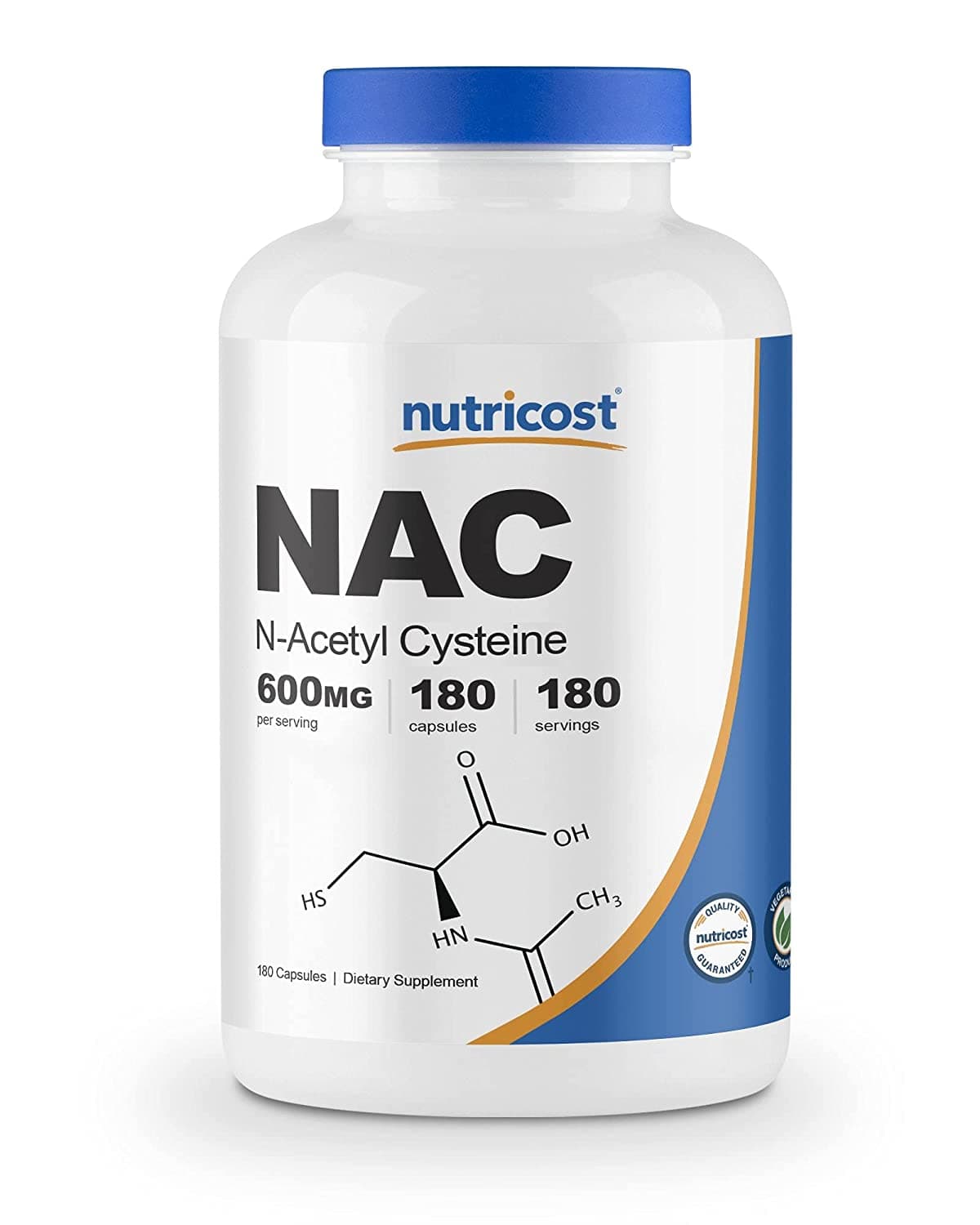 NutriCost Nutricost, N-Acetyl Cysteine (NAC) 600mg, 180 Capsules
