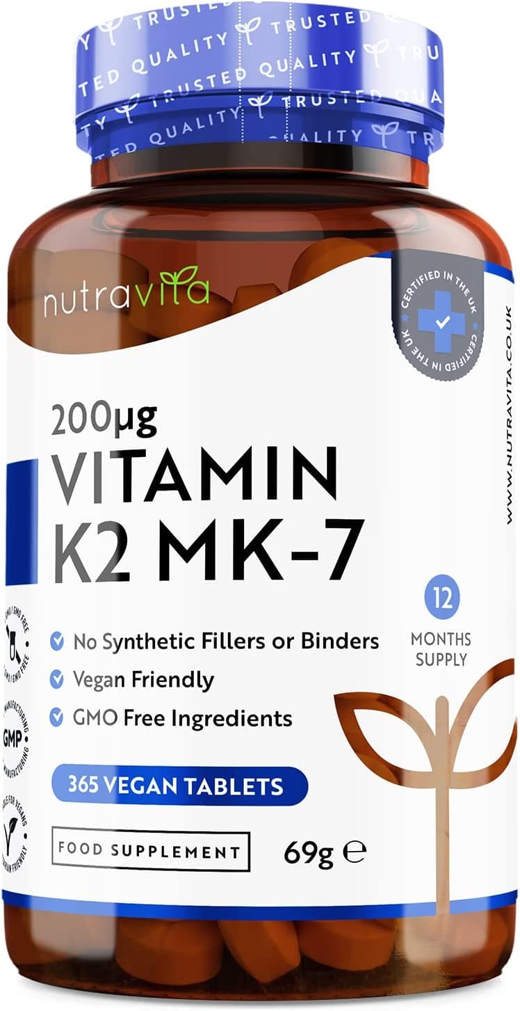 Nutravita Vitamin K2 MK-7 200mcg | 365 Tablets