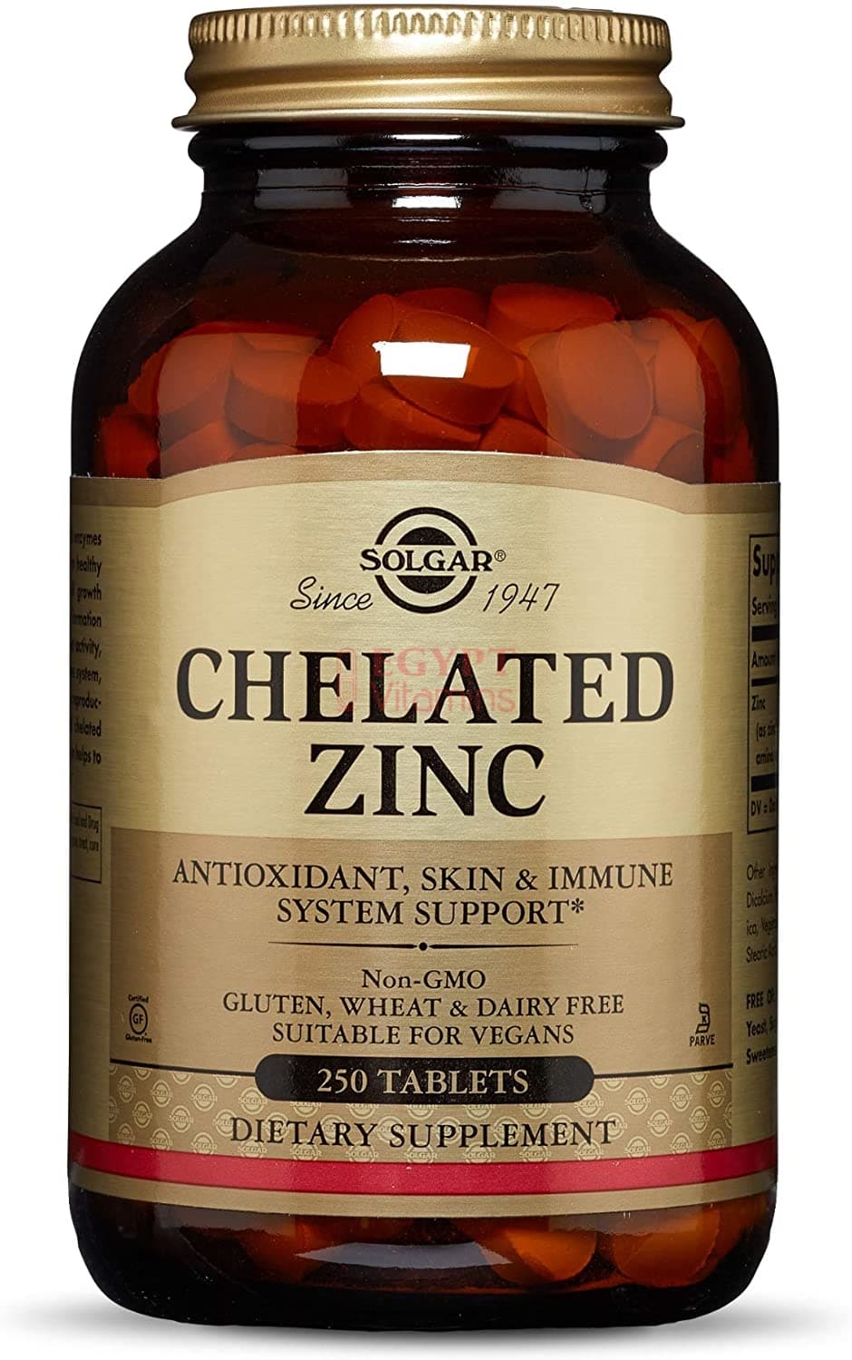 Solgar Solgar Chelated Zinc | 250 Tablets