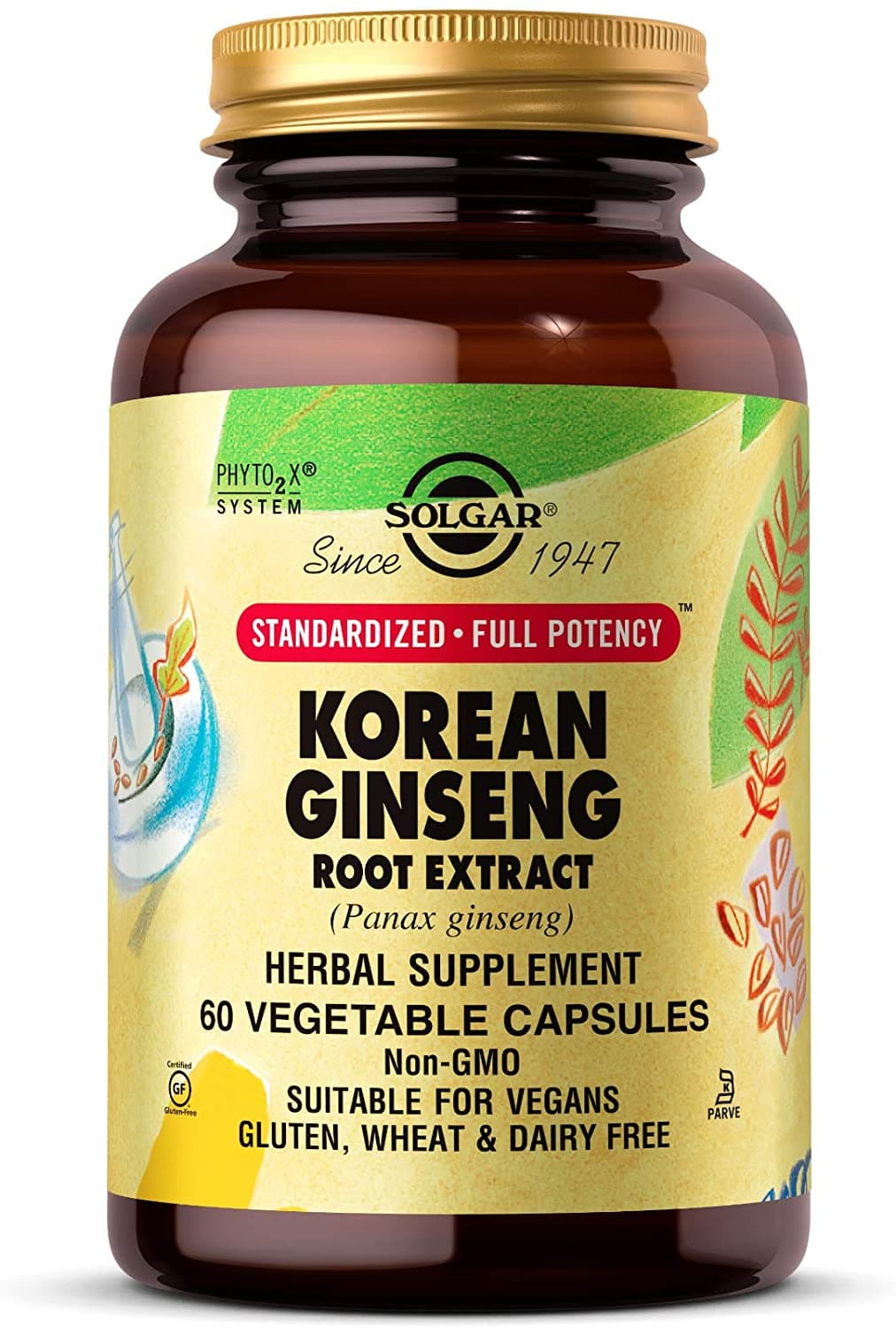 Solgar Solgar Korean Ginseng Root Extract, Immune Support, sexual support -60 Capsules