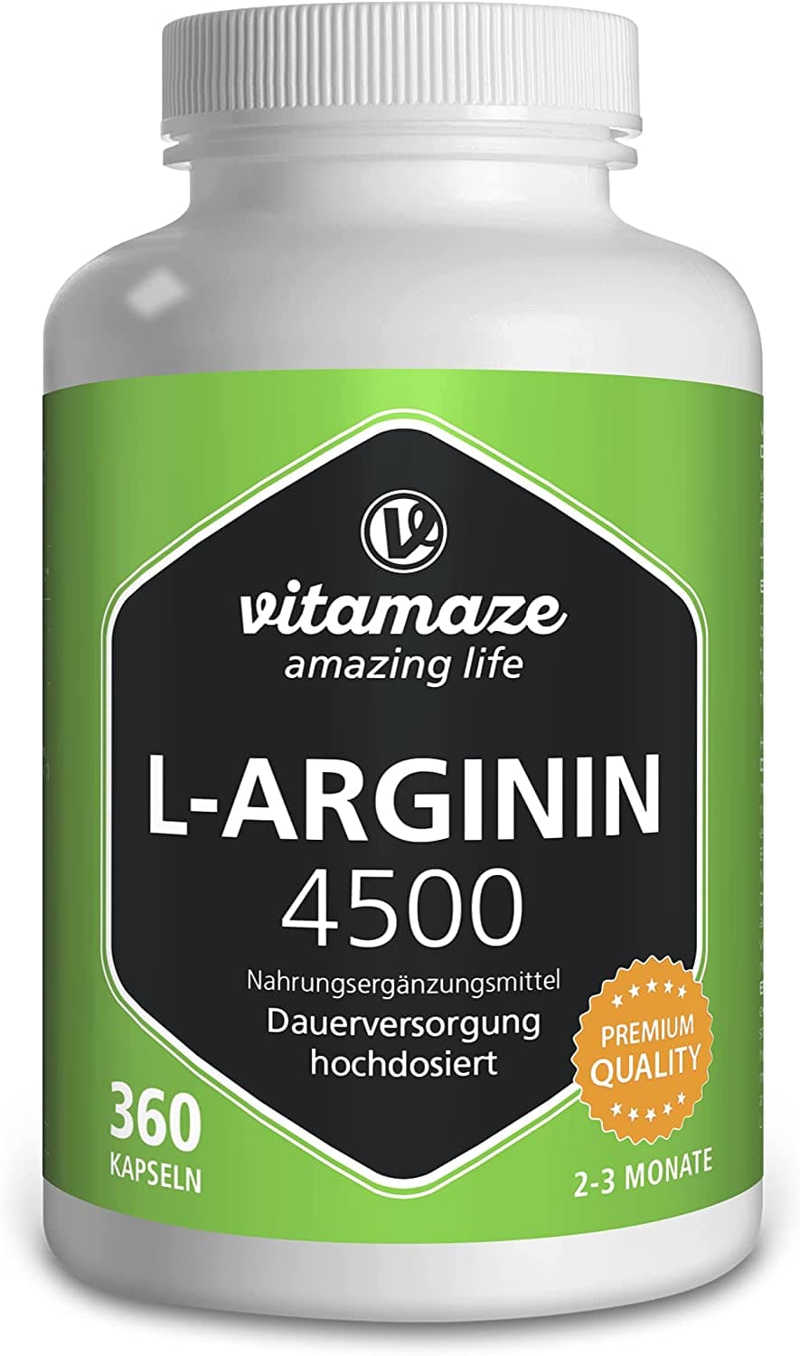 Vitamaze Vitamaze L-Arginine Capsules 4500 mg, 360 Capsules