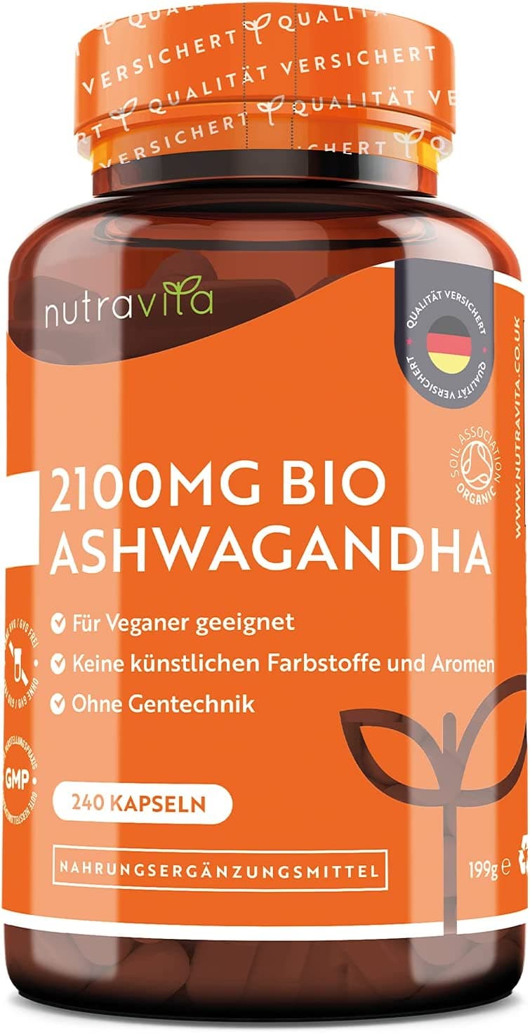 Nutravita Nutravita Organic Ashwagandha 2100 mg | 240 Capsules