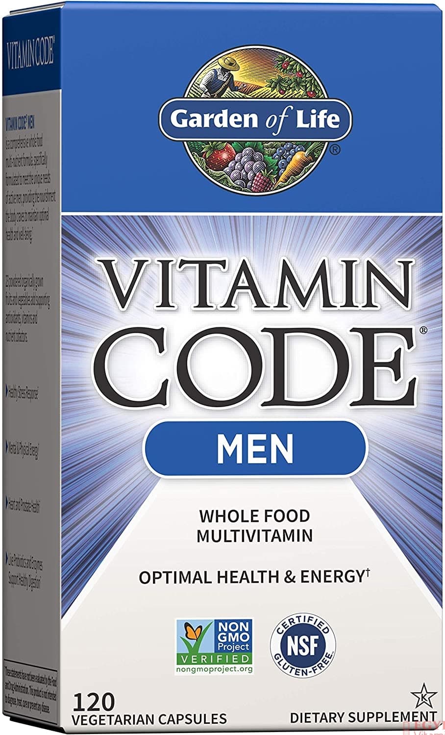 Garden of Life Garden of Life Vitamin CODE Men's Multivitamin | Raw Whole Food Formula | 120 Capsules