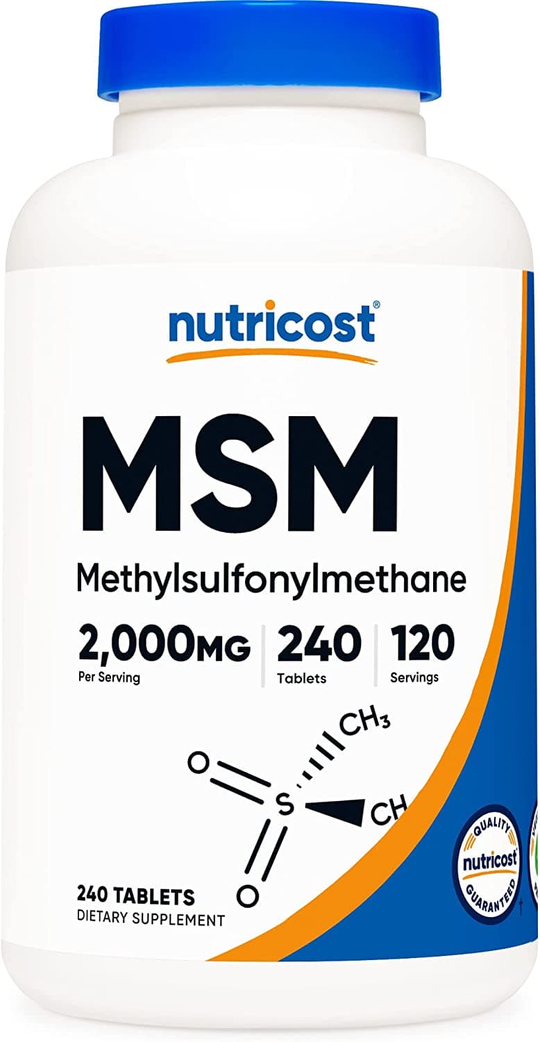 NutriCost Nutricost, MSM 2000mg, 240 Tablets