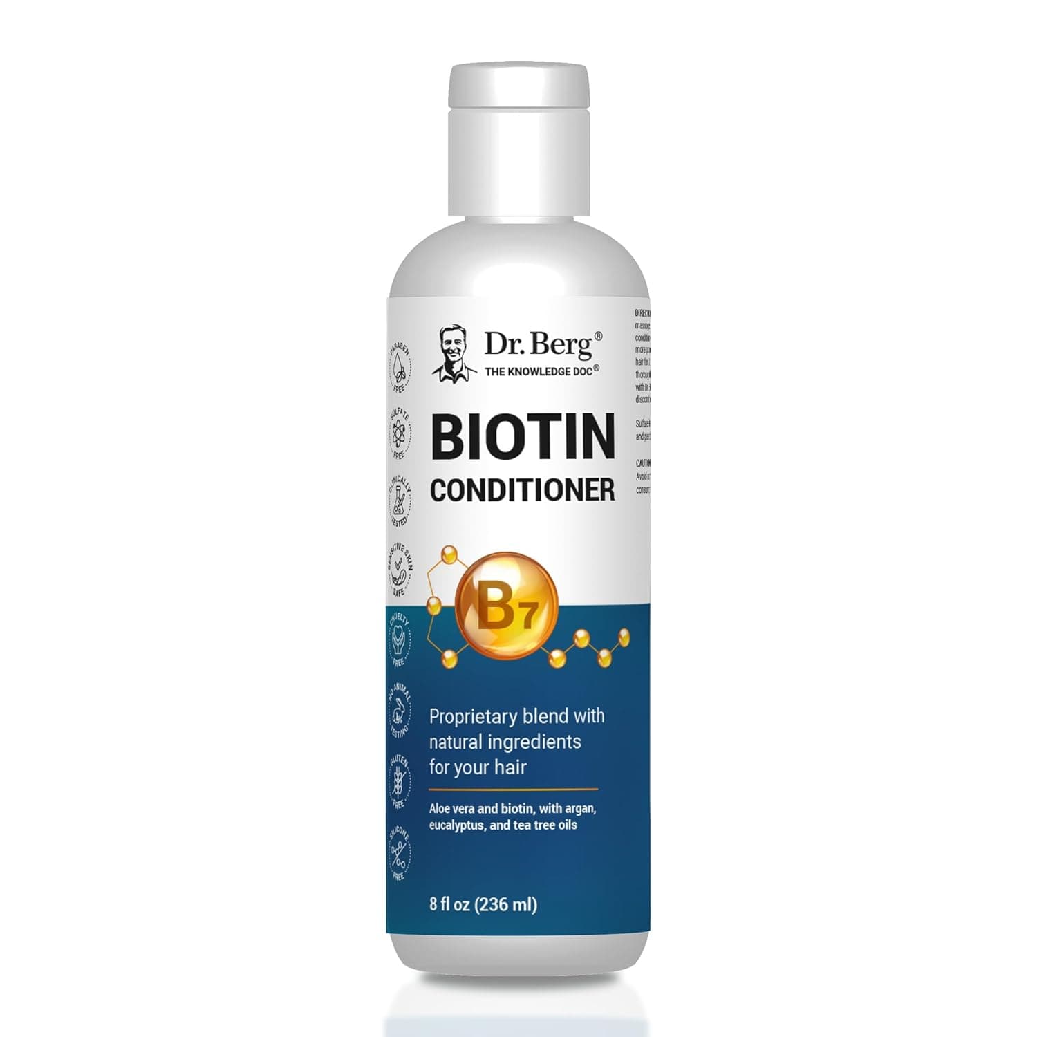 Dr Berg's Dr. Berg Biotin Conditioner | Natural Hair & Scalp Rescue with Botanicals | 236 ml