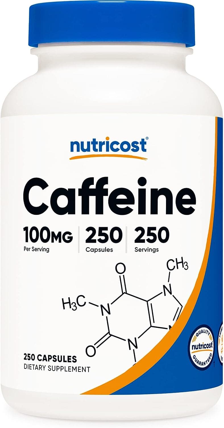 NutriCost Nutricost Caffeine 100mg, 250 Capsules