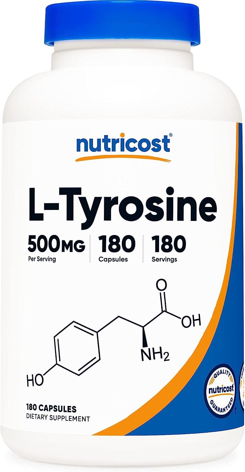 NutriCost Nutricost L-Tyrosine 500mg, 180 Capsules