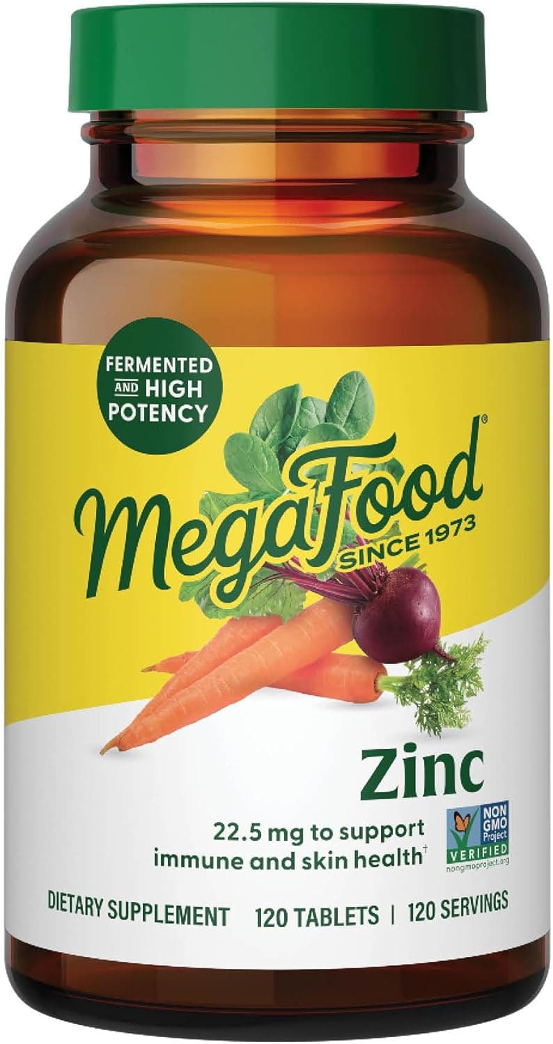 MegaFood Zinc bisglycinate (organic), 120 Tablets
