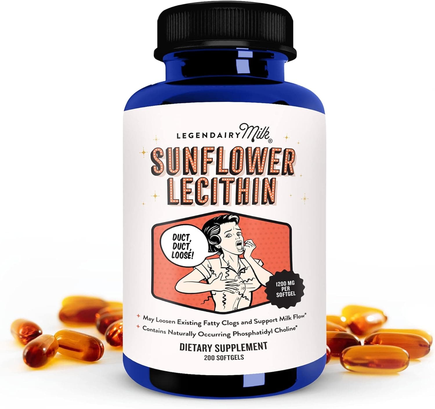 Legendairy Milk Legendairy Milk Sunflower Lecithin - 1200 mg 200 Softgels