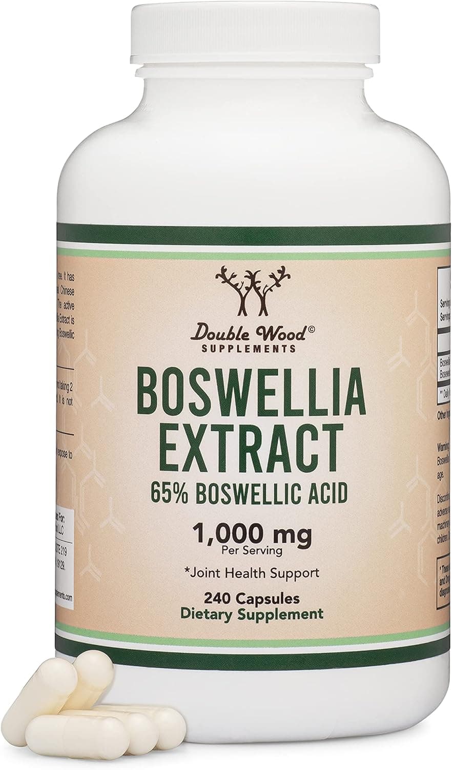 Double wood supplements Double Wood Boswellia Extract 1000mg, 240 Capsules