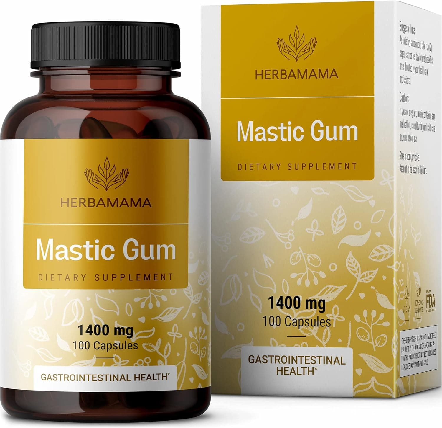 HERBAMAMA HERBAMAMA Mastic Gum 100 Capsules