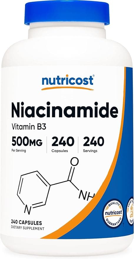 NutriCost Nutricost Niacinamide Vitamin B3 500mg 240 Capsules