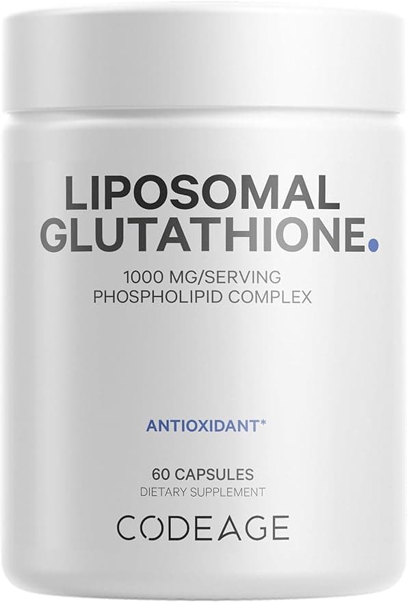 Codeage Codeage Liposomal Glutathione 1000 mg | glutathione Antioxidant Phospholipid Complex 60 Capsules
