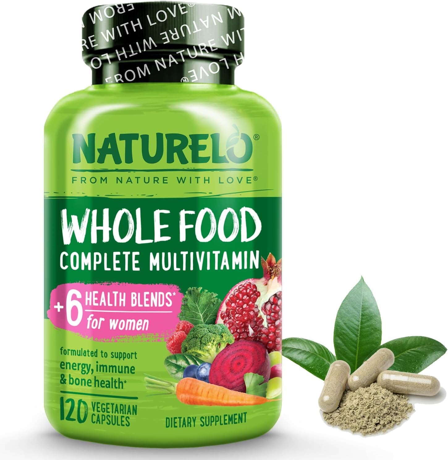 NATURELO NATURELO Whole Food Multivitamin for Women,120 Capsules