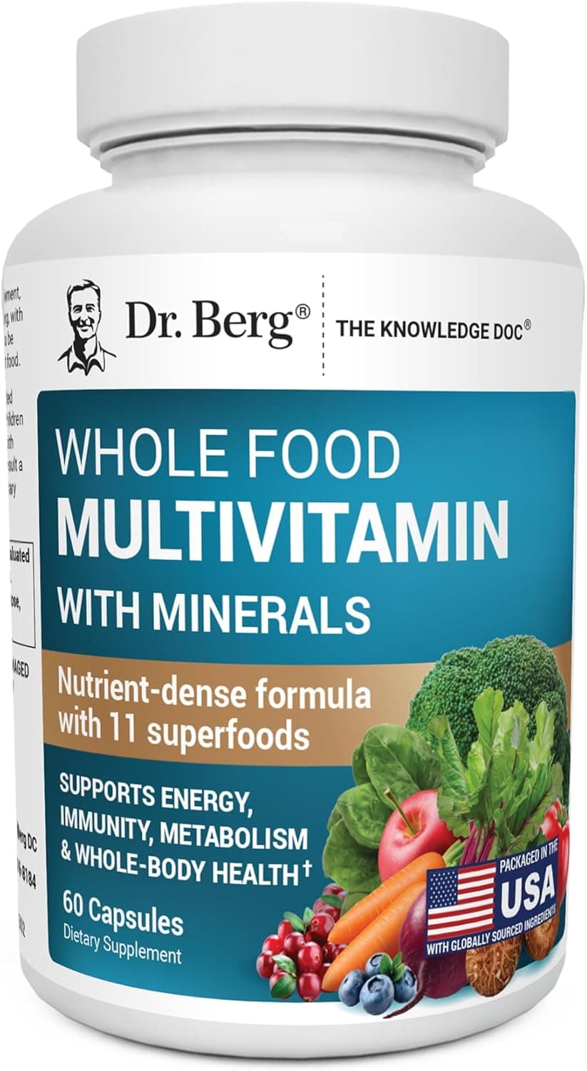 Dr Berg's Dr Berg Whole Food Multivitamin with Minerals | 60 Capsules