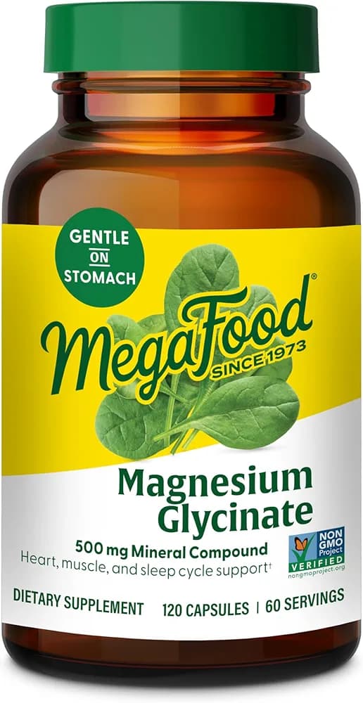 MegaFood Magnesium Glycinate 500mg | 120 Tablets