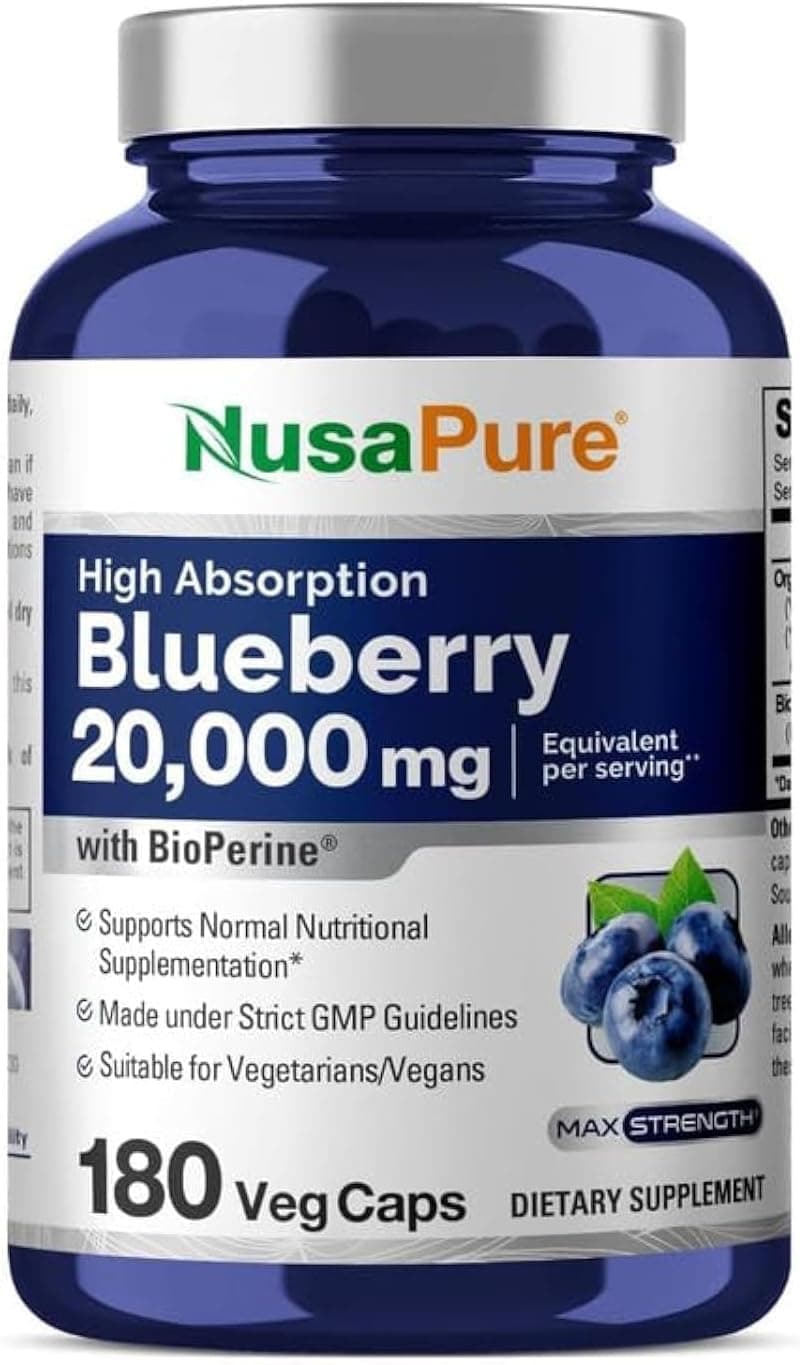 Nusapure NusaPure Blueberry Concentrate 20,000mg - 180 capsules