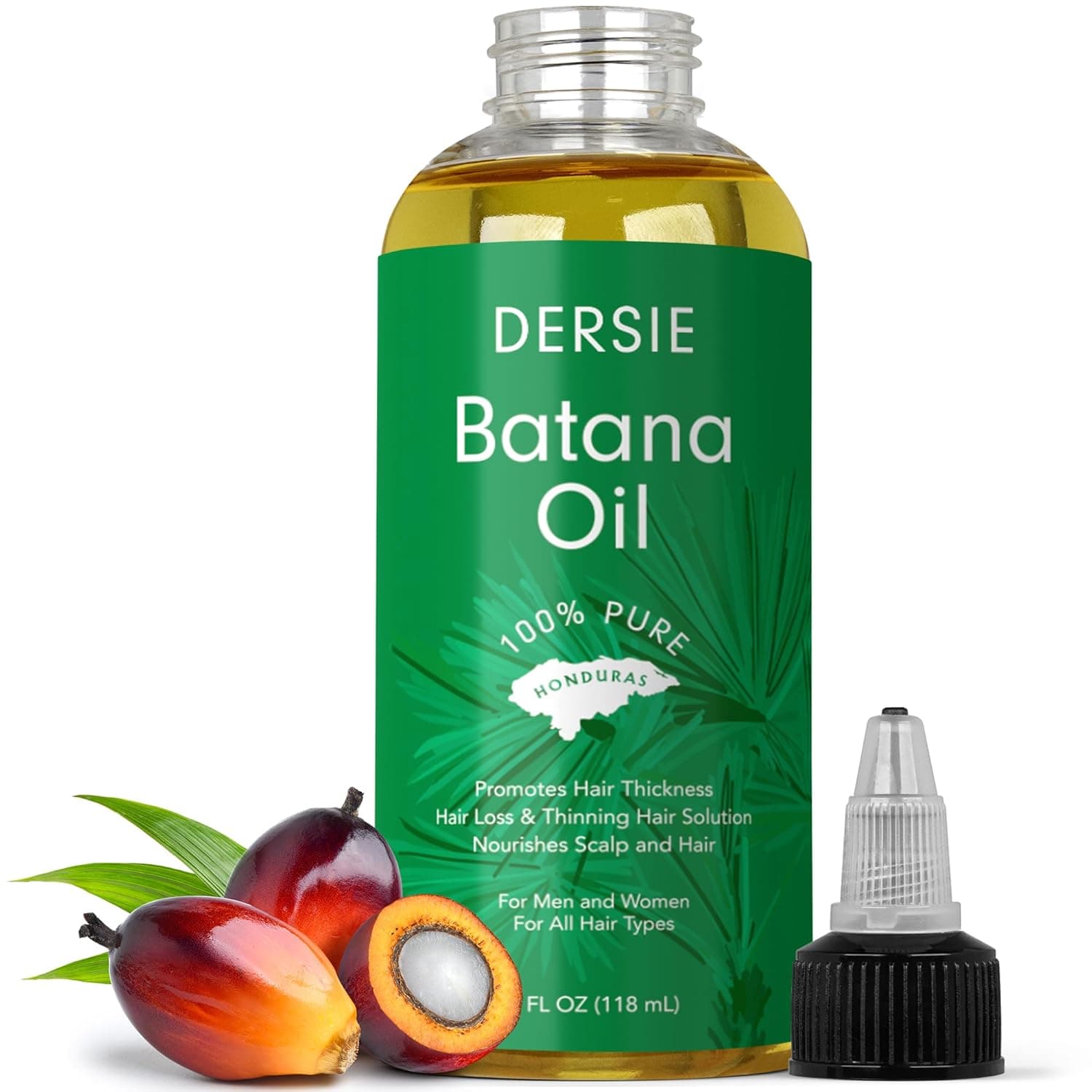 Dersie Dersie Batana Oil for Hair Growth100% Pure & Natural - For Thicker & Stronger Hair - 4 FL OZ