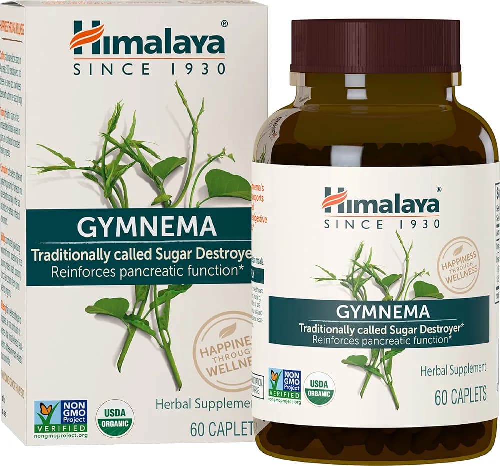 HIMALAYA Himalaya Organic Gymnema | Sugar Support | 60 Vegan Caplets