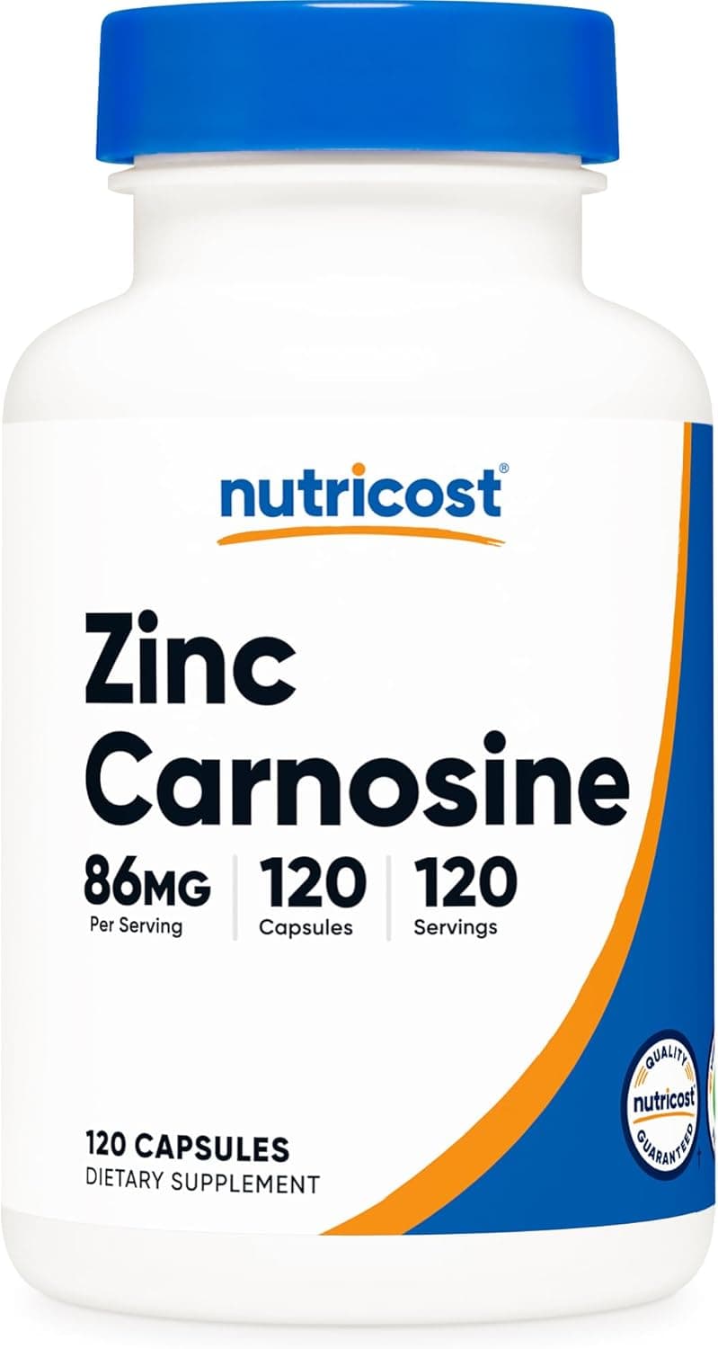 NutriCost Nutricost Zinc Carnosine 86mg |120 Capsules