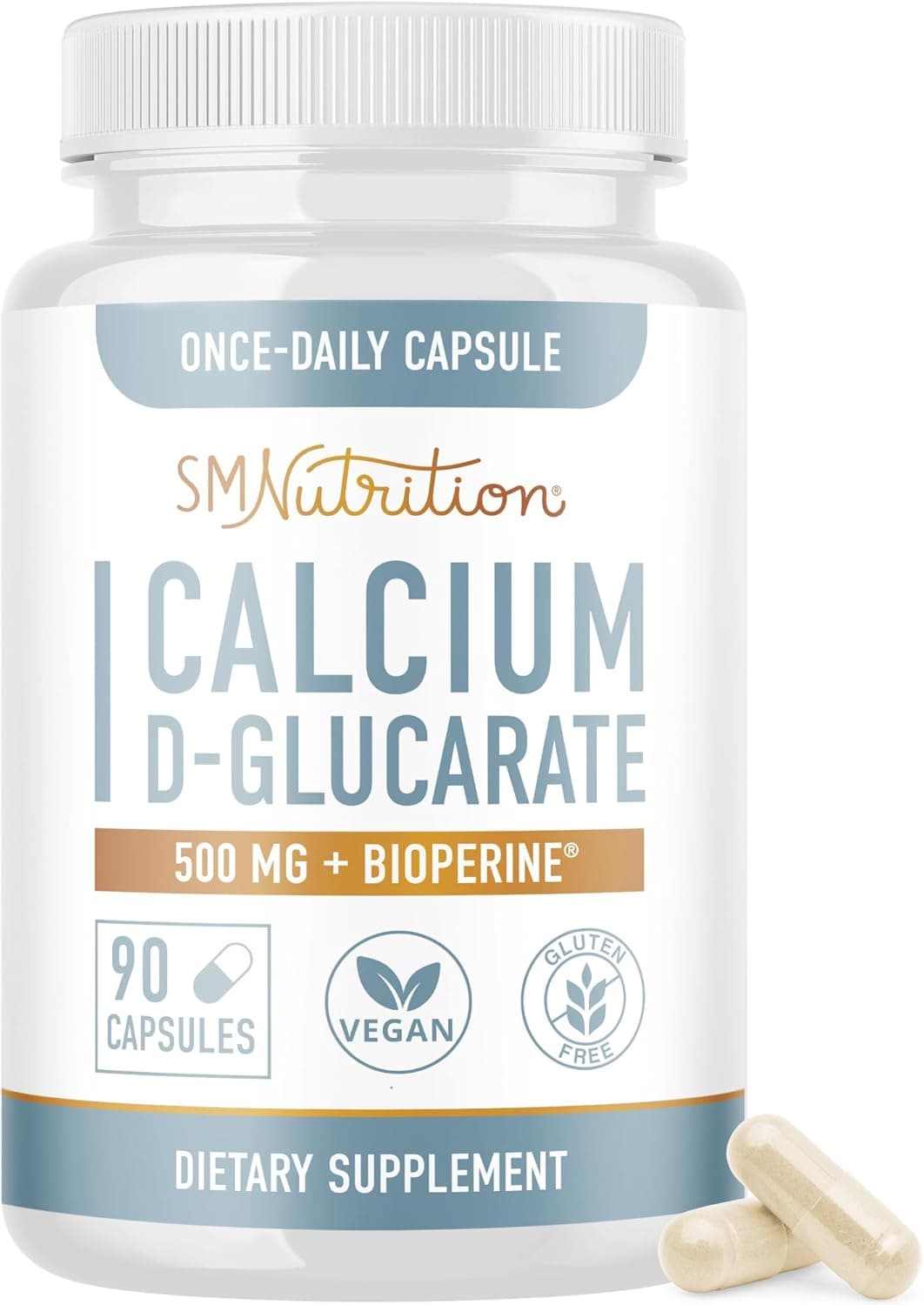 SMNutrition Calcium D-Glucarate | 500MG | 90 Capsules