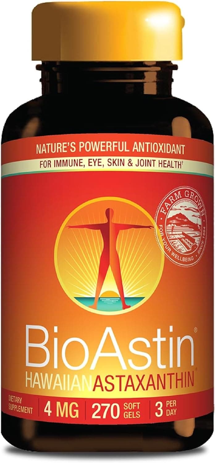 Nutrex BioAstin Hawaiian Astaxanthin | Natural Antioxidant 4mg |270 Softgels