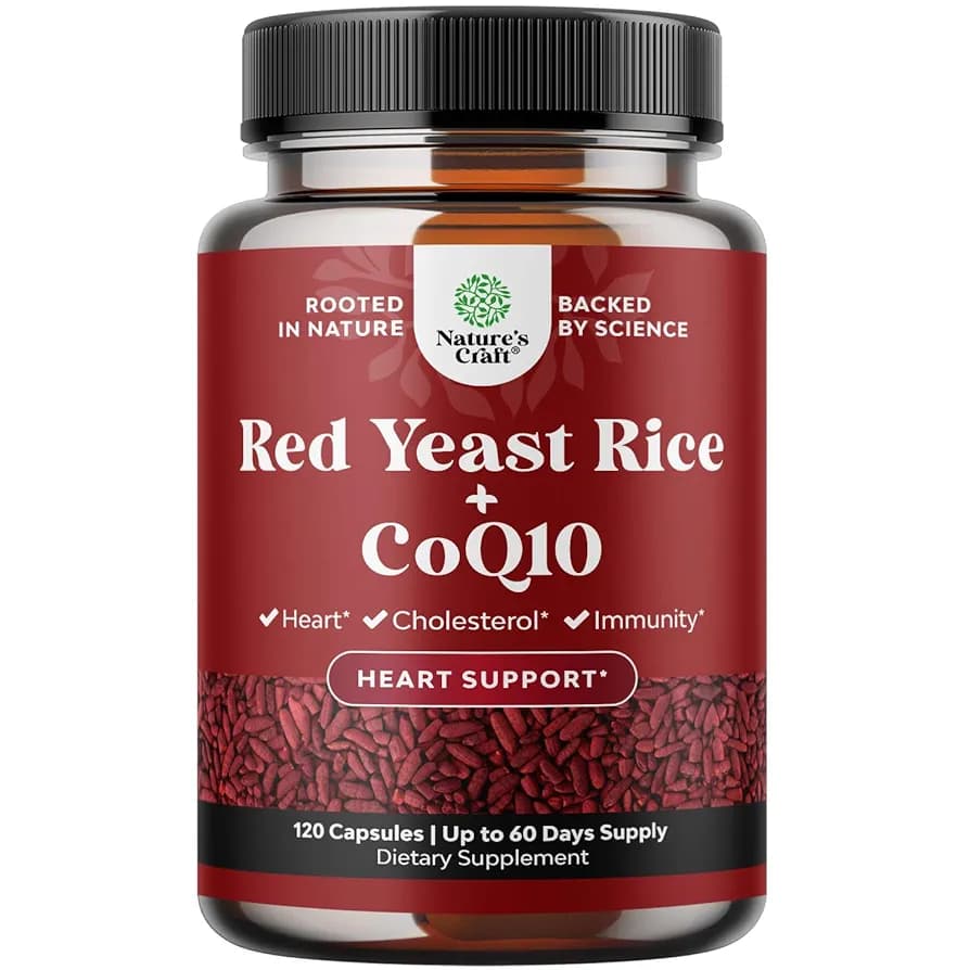 Natures Craft Nature’s Craft Red Yeast Rice with CoQ10 | Cardiovascular Support |120 Count