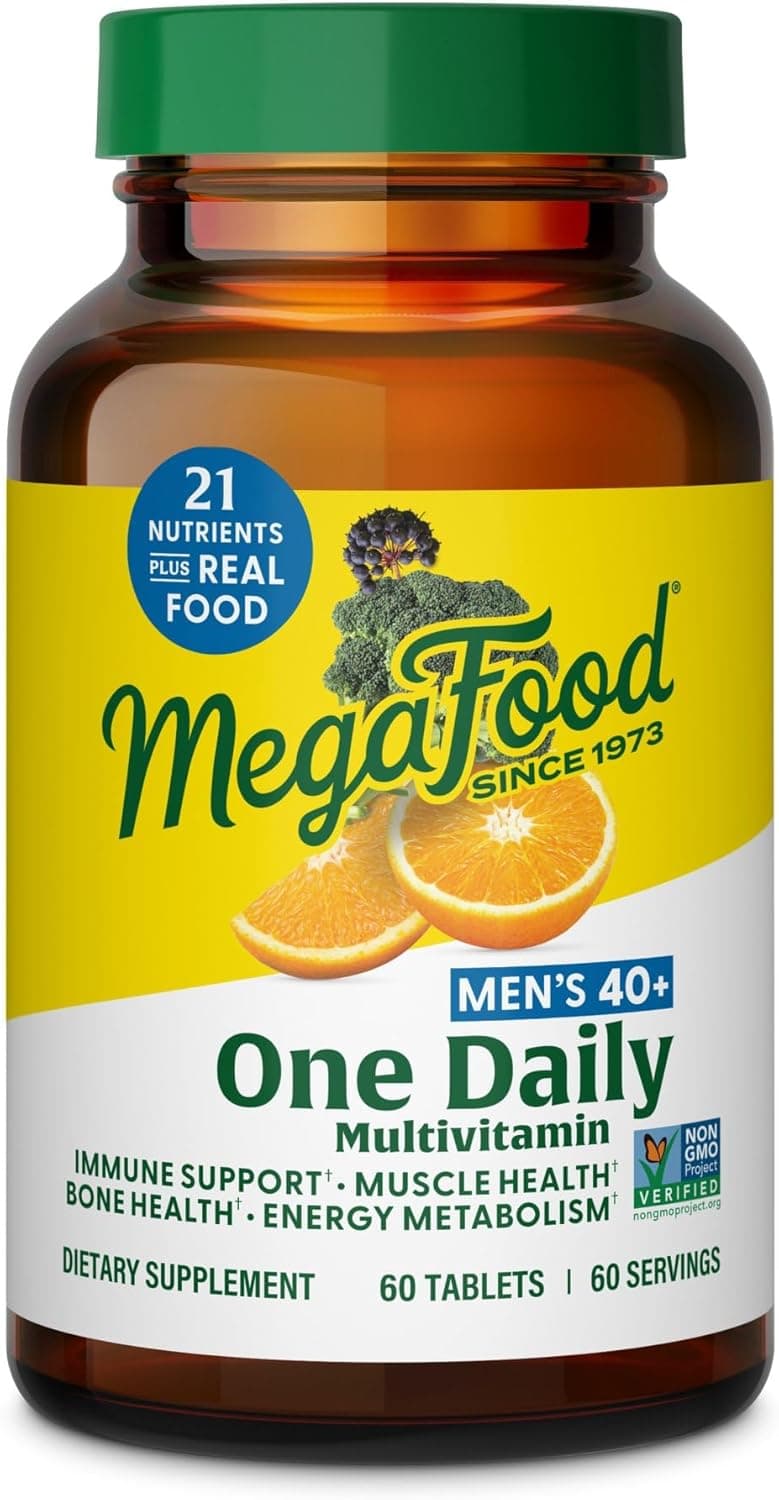 MegaFood {Broken Bottle}MegaFood Men's 40+ One Daily Multivitamin for Men | 60 Tabs