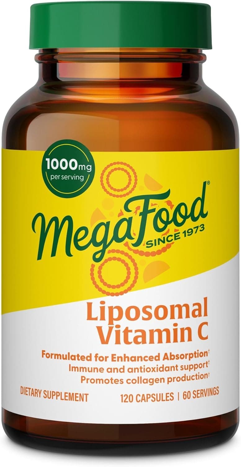 MegaFood Liposomal Vitamin C 1000mg | Maximum Absorption |120 Capsules