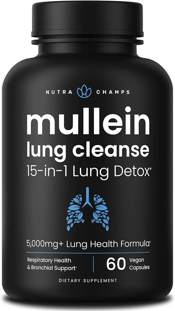 NutraChamps NutraChamps Mullein Leaf Extract 3000mg | Lung Detox | 60 caps