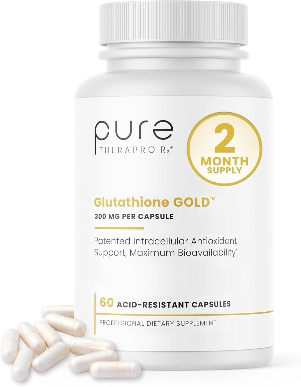 Pure Therapro Rx Pure TheraPro Rx S-Acetyl Glutathione GOLD 300mg | 60 Capsules