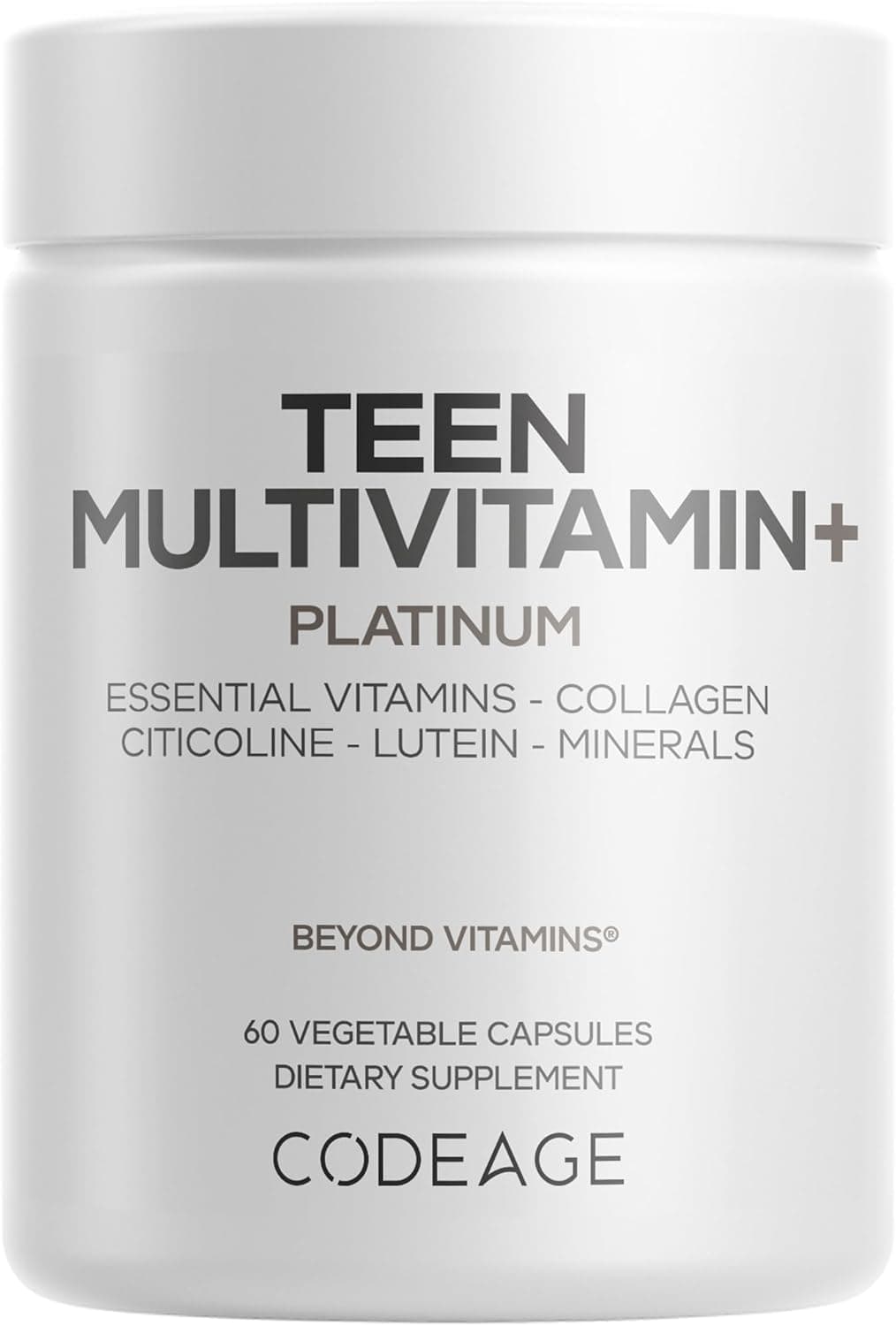 Codeage Codeage Teen Multivitamin+ Platinum for Ages 12–18 | 60 Capsules