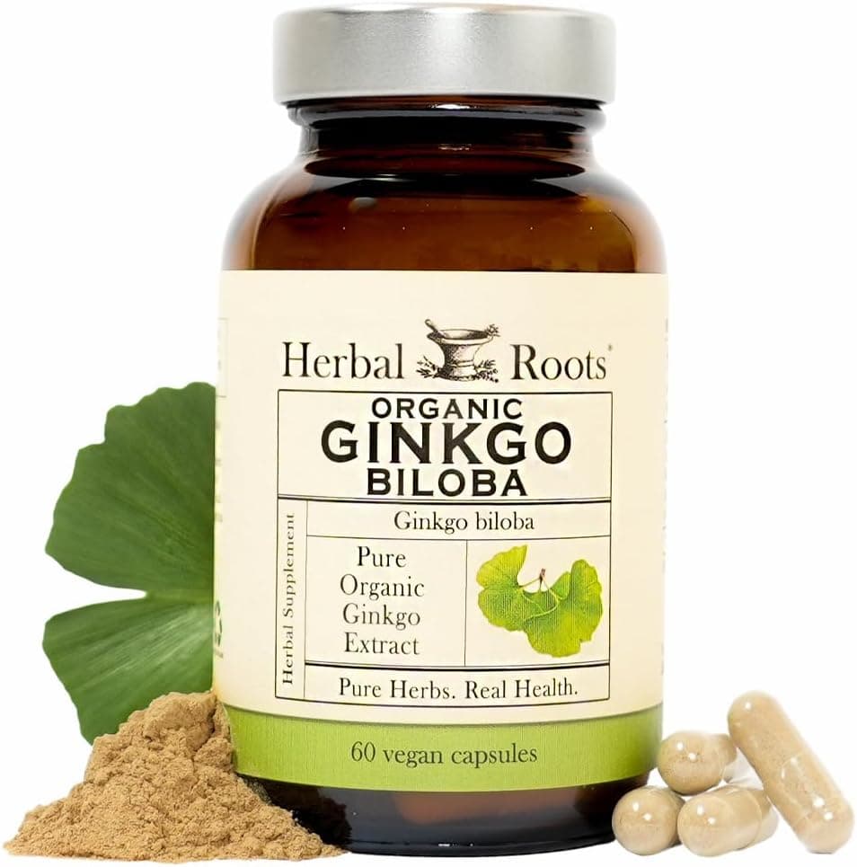 Herbal Roots Herbal Roots Organic Ginkgo Biloba | 60 Organic Capsules
