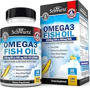 Bio Schwartz BioSchwartz Omega 3 Fish Oil, 180 Softgels