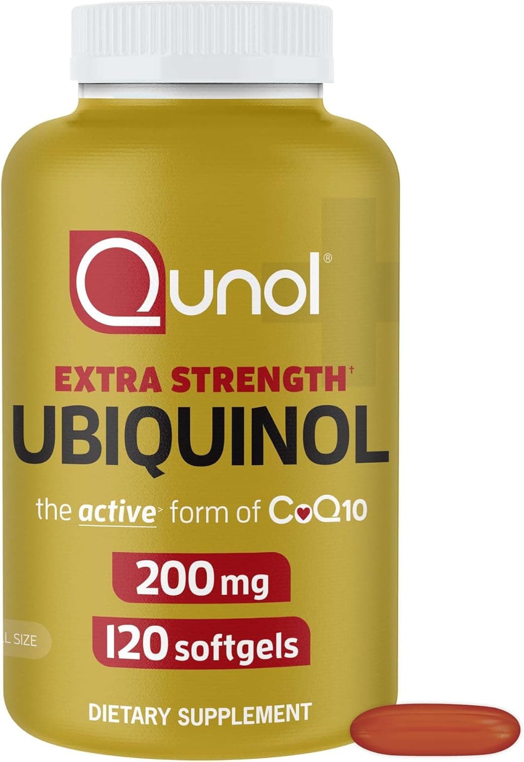 Qunol Qunol Ubiquinol Qunol Ubiquinol 200mg | Active CoQ10 | 120 Softgels