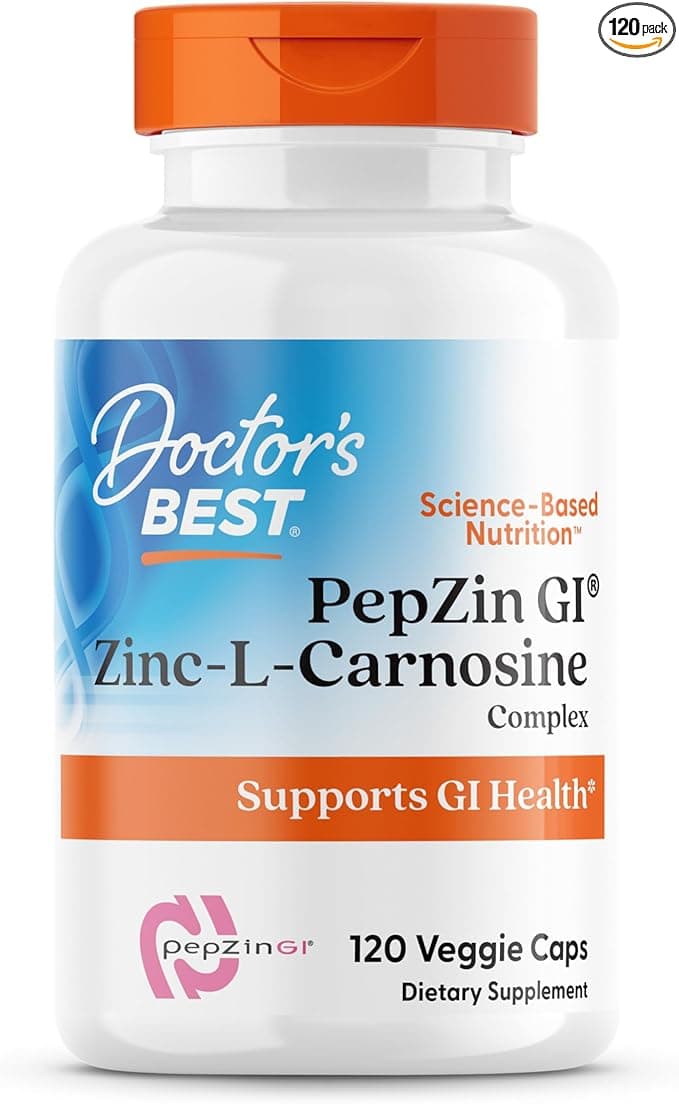 Doctor's Best Doctor’s Best PepZin GI | Zinc-L-Carnosine | 120 Capsules
