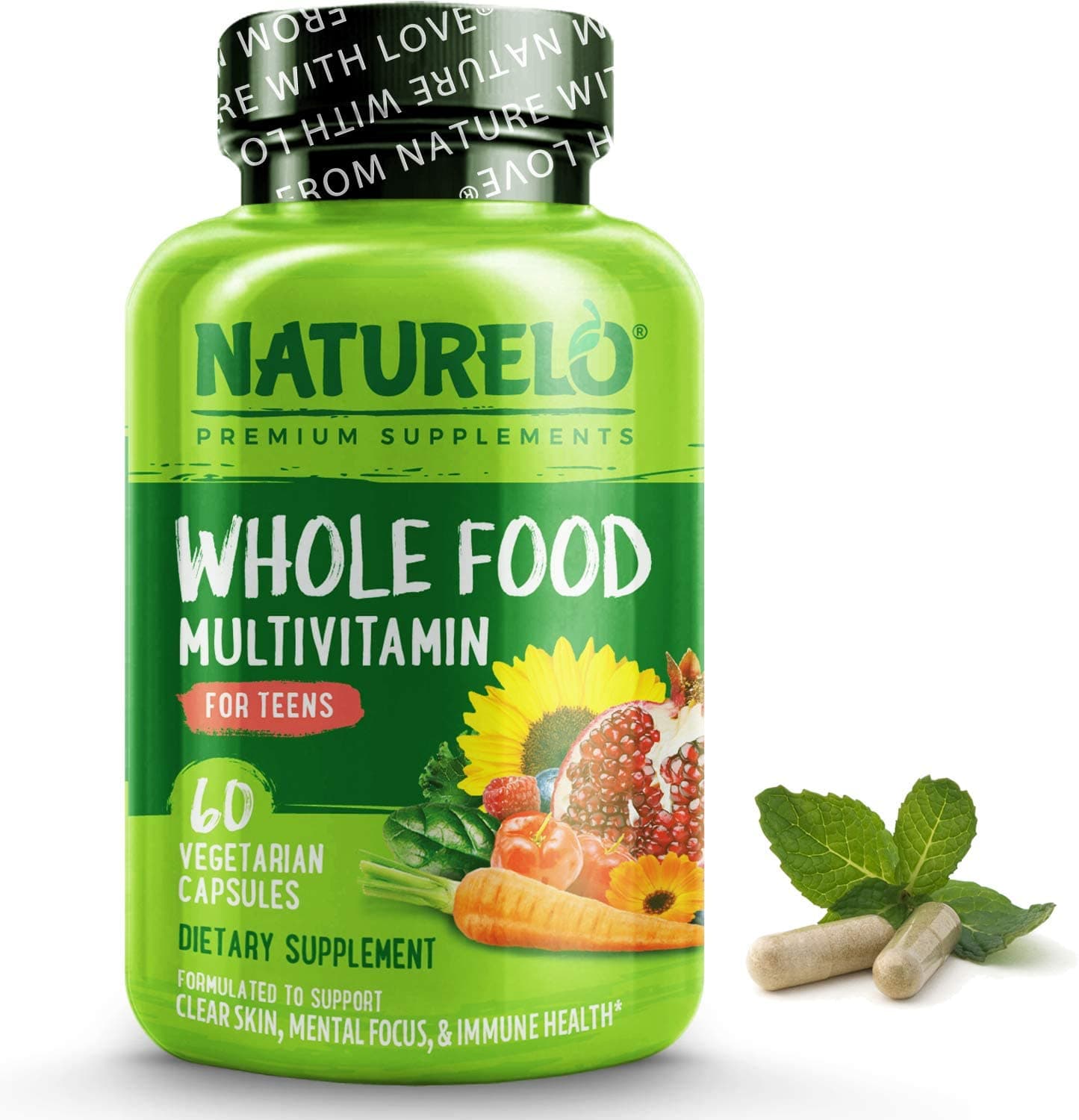NATURELO NATURELO Whole Food Multivitamin for Teens | 60 Capsules