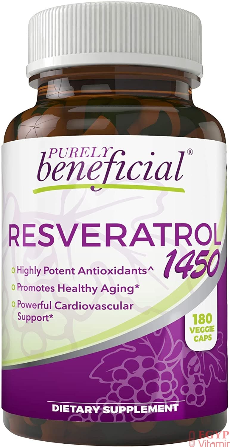 PURELY beneficial PURELY beneficial, RESVERATROL 1450 mg, 180 Capsules